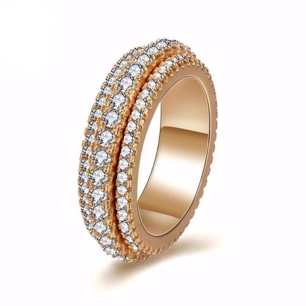 Gold infinity stacking ring - Picture 2 of 6
